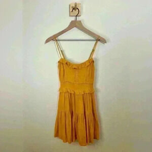 All In Favor Sweet tiered, flowy dress with ruffled details. Size Small